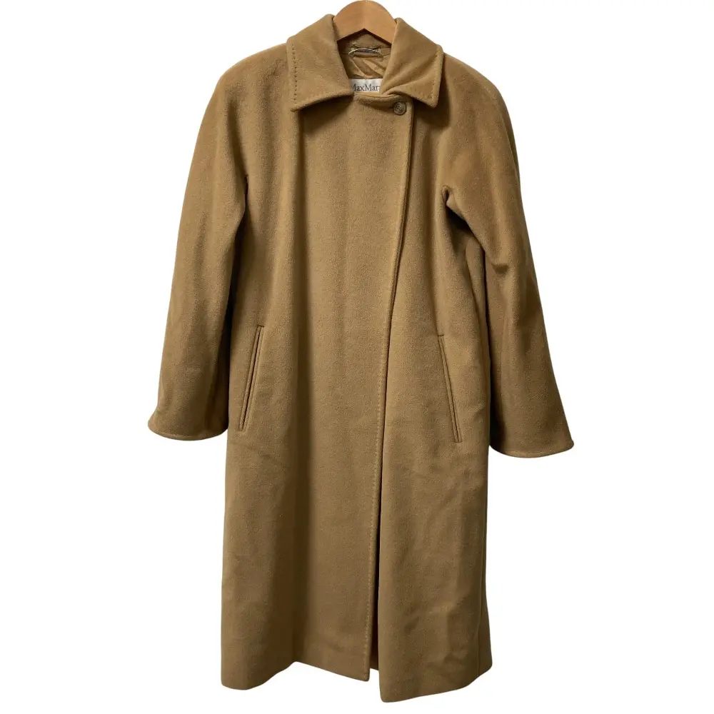 Max Mara マックスマーラ カシミヤブレンド ウール コート サイズ36 キャメル