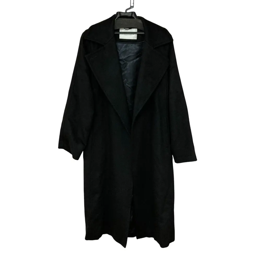 Max Mara マックスマーラ マニュエラ キャメル100％ ロングガウンコート 10161323000 サイズ42 ブラック