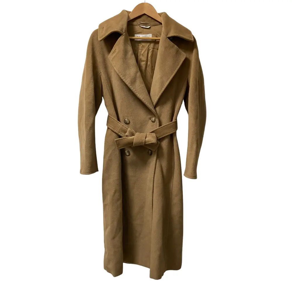 Max Mara マックスマーラ カシミヤブレンド ダブルベルテッドコート サイズ40 キャメルの買取実績【2025年10月買取】