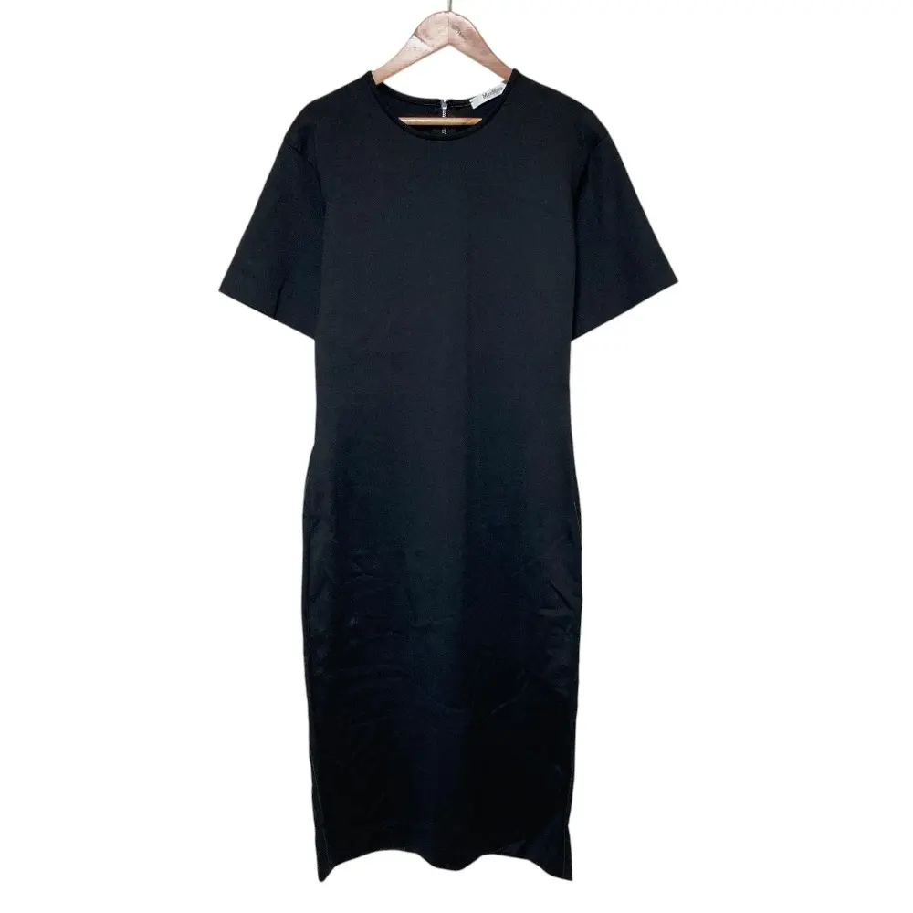 Max Mara マックスマーラ Pesaro Tee Dress バックジップ ショートスリーブ ワンピース ブラック