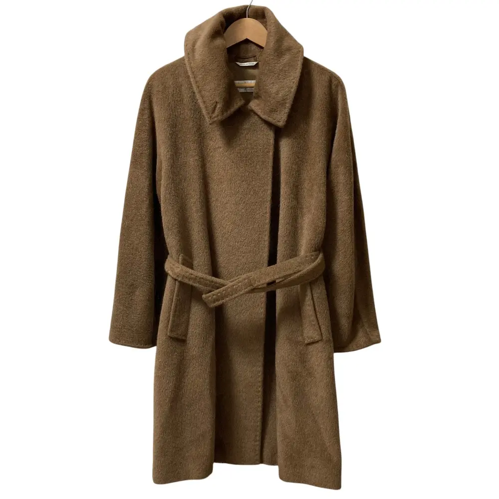 Max Mara マックスマーラ アルパカウール ロングコート サイズ38 ブラウン