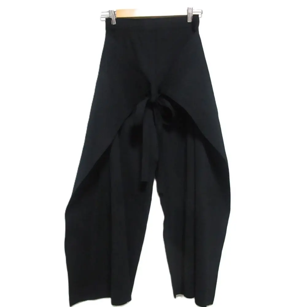 20AW me ISSEY MIYAKE ミーイッセイミヤケ POLYGON A.POC INSIDE プリーツ 変形ワイドパンツ F ブラック