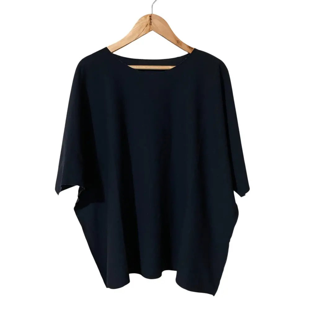 me ISSEY MIYAKE ミーイッセイミヤケ A-POC INSIDE アウトシーム カットオフ 半袖 五分袖 カットソー プルオーバー ブラック