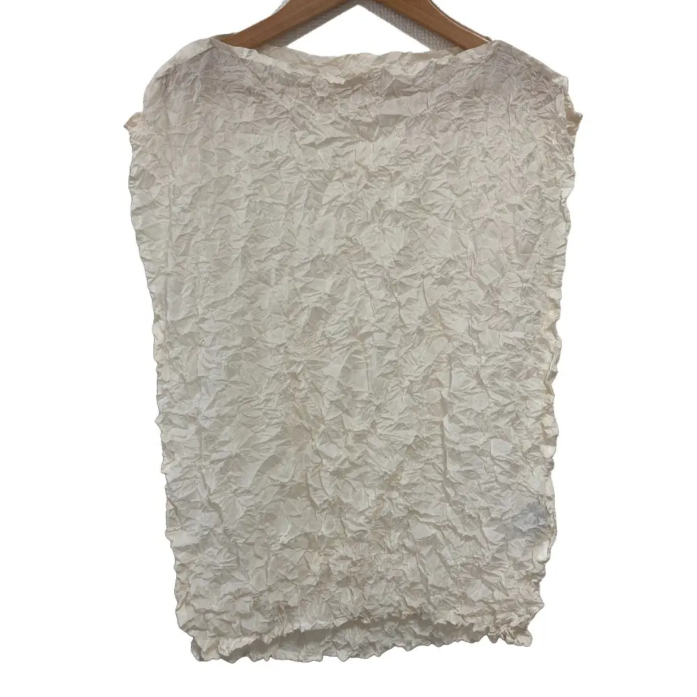 me ISSEY MIYAKE ミーイッセイミヤケ メランジノースリーブカットソー MI02FR871 ホワイト