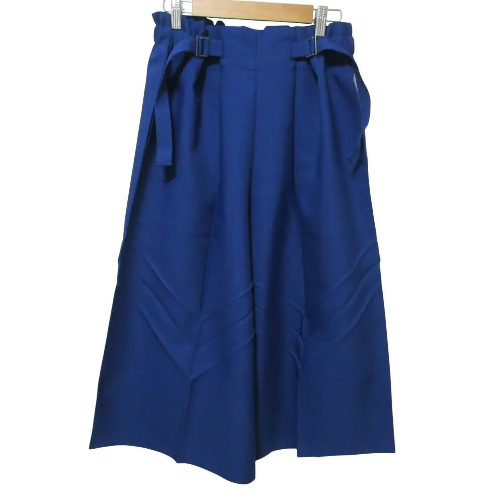 ISSEY MIYAKE me イッセイミヤケミー タックギャザーワイドパンツ MI03FF393 ブルー