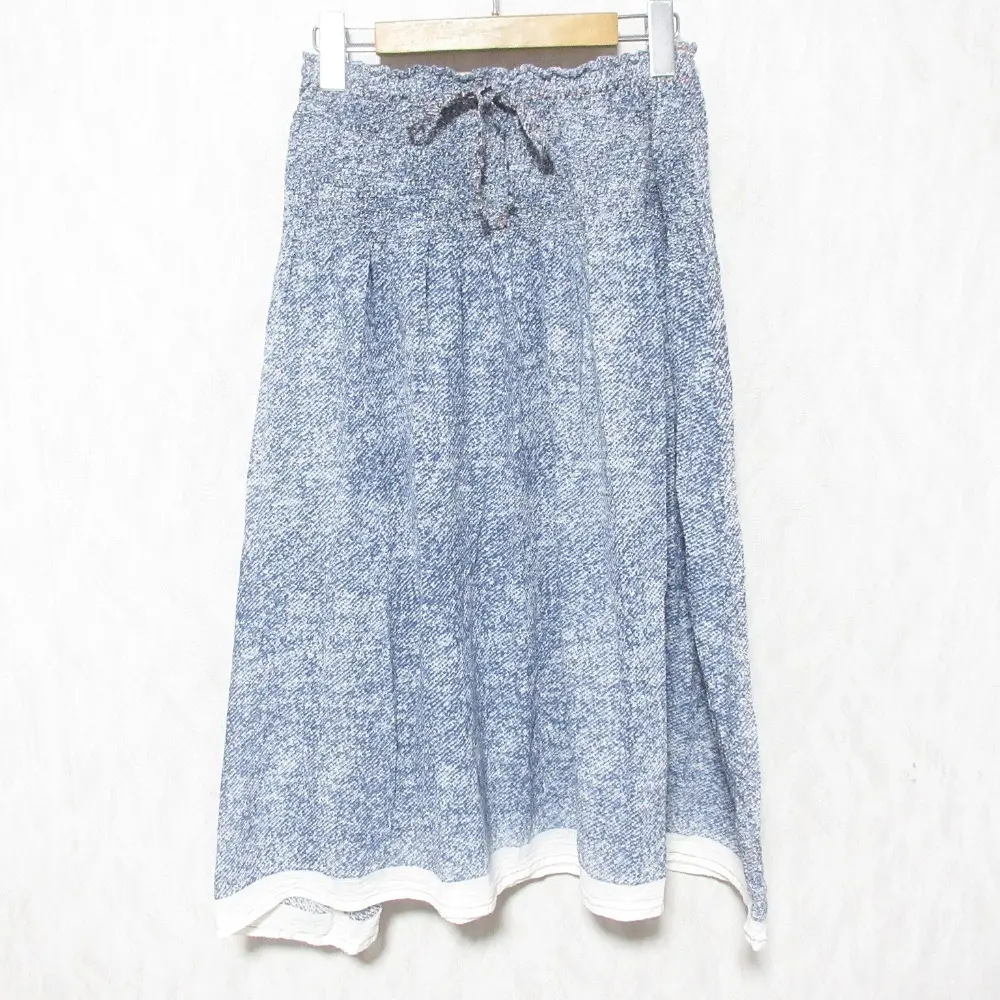 me ISSEY MIYAKE ミー イッセイミヤケ ミモレ丈 フレア イージースカート MI82FG542 ブルー