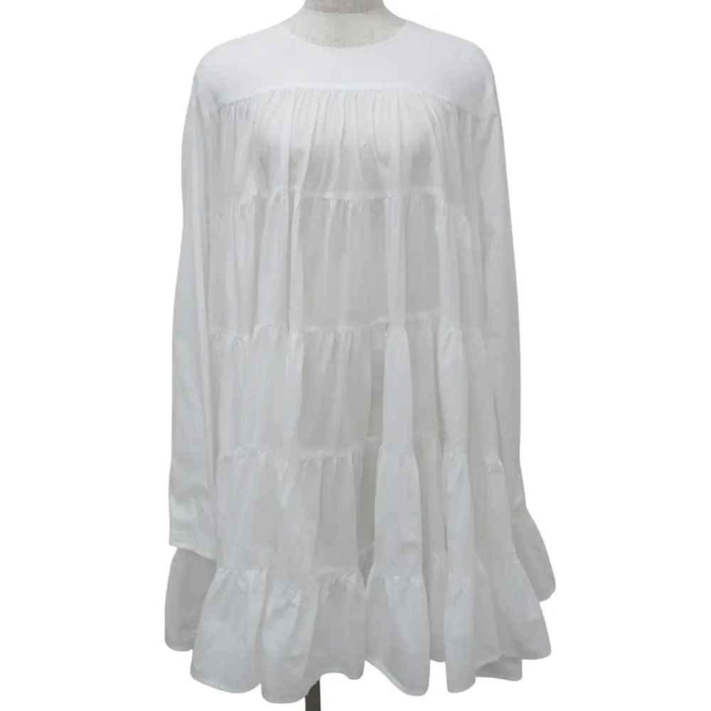 Merlette マーレット SOLIMAN DRESS ティアード フリル ドレス ミニワンピース XS ホワイト