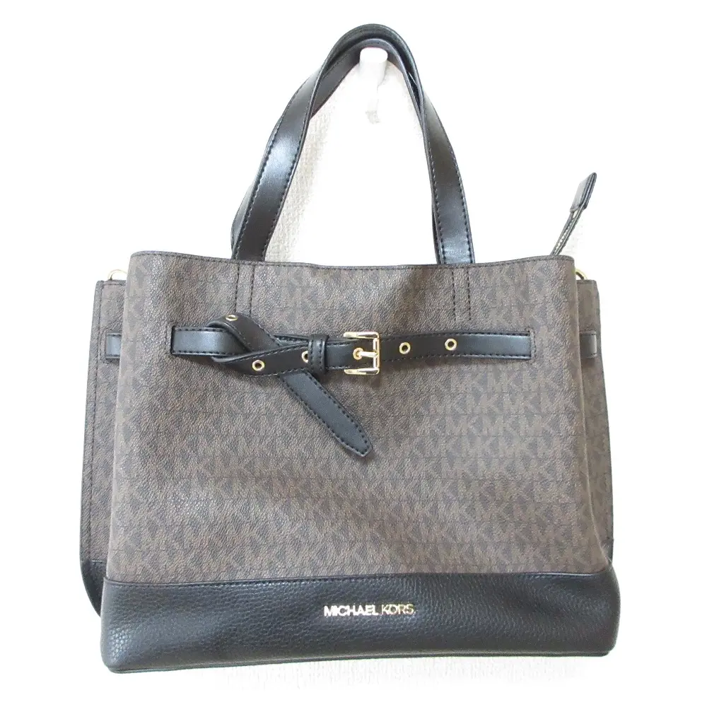 MICHAEL KORS マイケルコース EMILIA MKシグネチャー モノグラム 2WAY ハンドバッグ ショルダーバッグ 35S1GU5S3B ブラウン