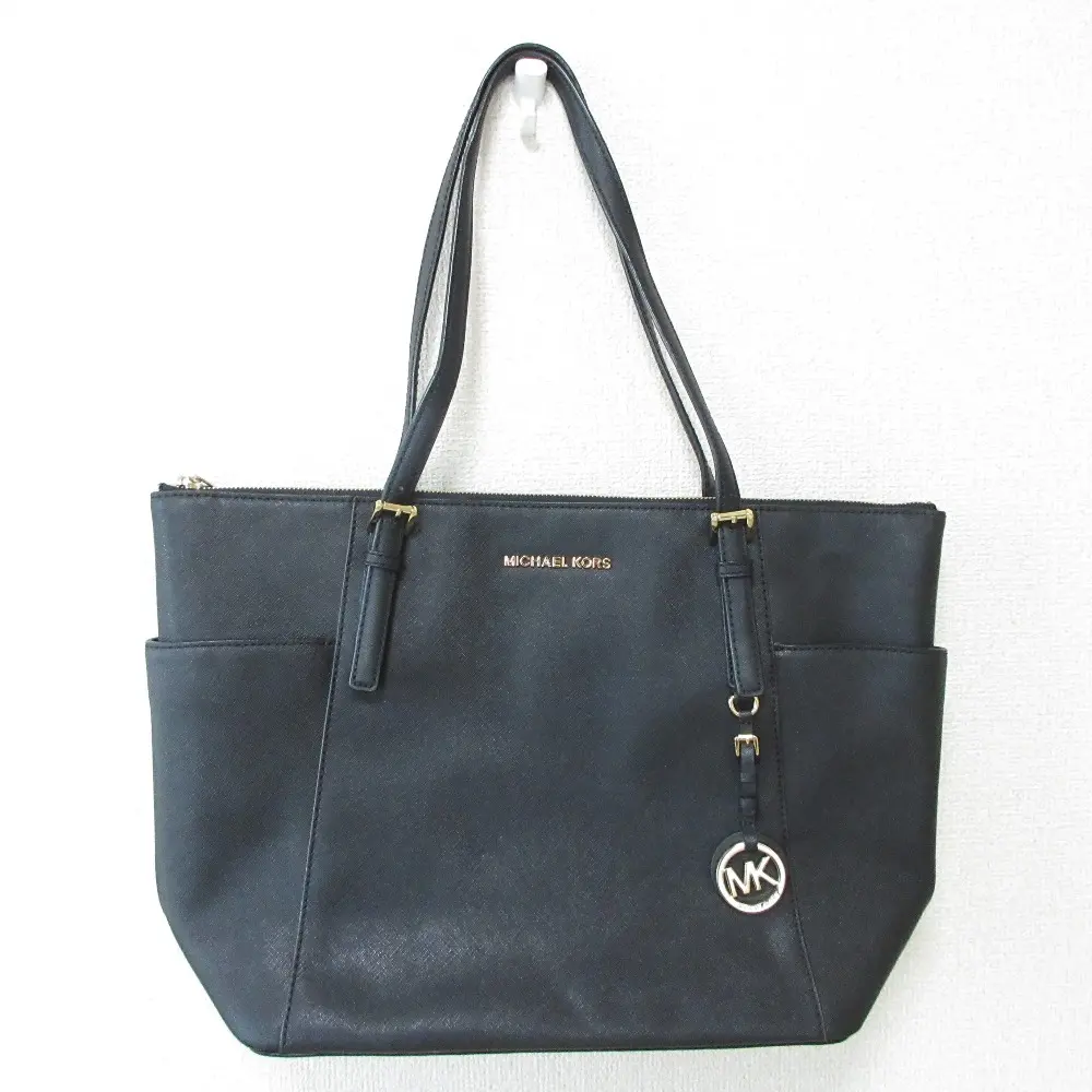 MICHAEL KORS マイケルコース レザー トートバッグ ブラック