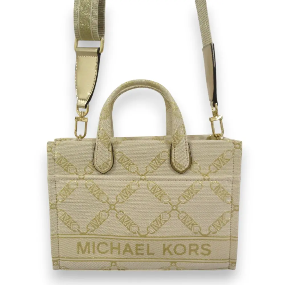 MICHAEL KORS マイケルコース GIGI EW メタリック エンパイア ロゴジャカード スモール 2WAY ハンドバッグ ショルダーバッグ