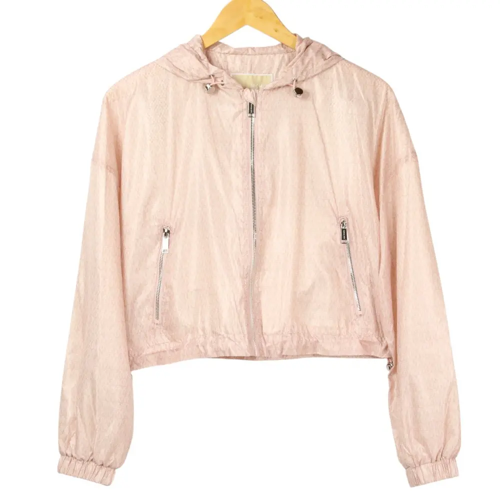 23SS MICHAEL KORS マイケルコース MKシグネチャー ナイロン パーカー ジャケット ブルゾン XS ピンク