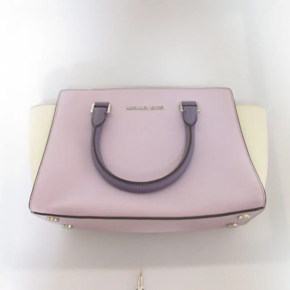 MICHAEL KORS マイケルコース SELMA セルマ バイカラー 2WAY ショルダーバッグ ハンドバッグ 30F5SLMS2T パープル×ホワイト