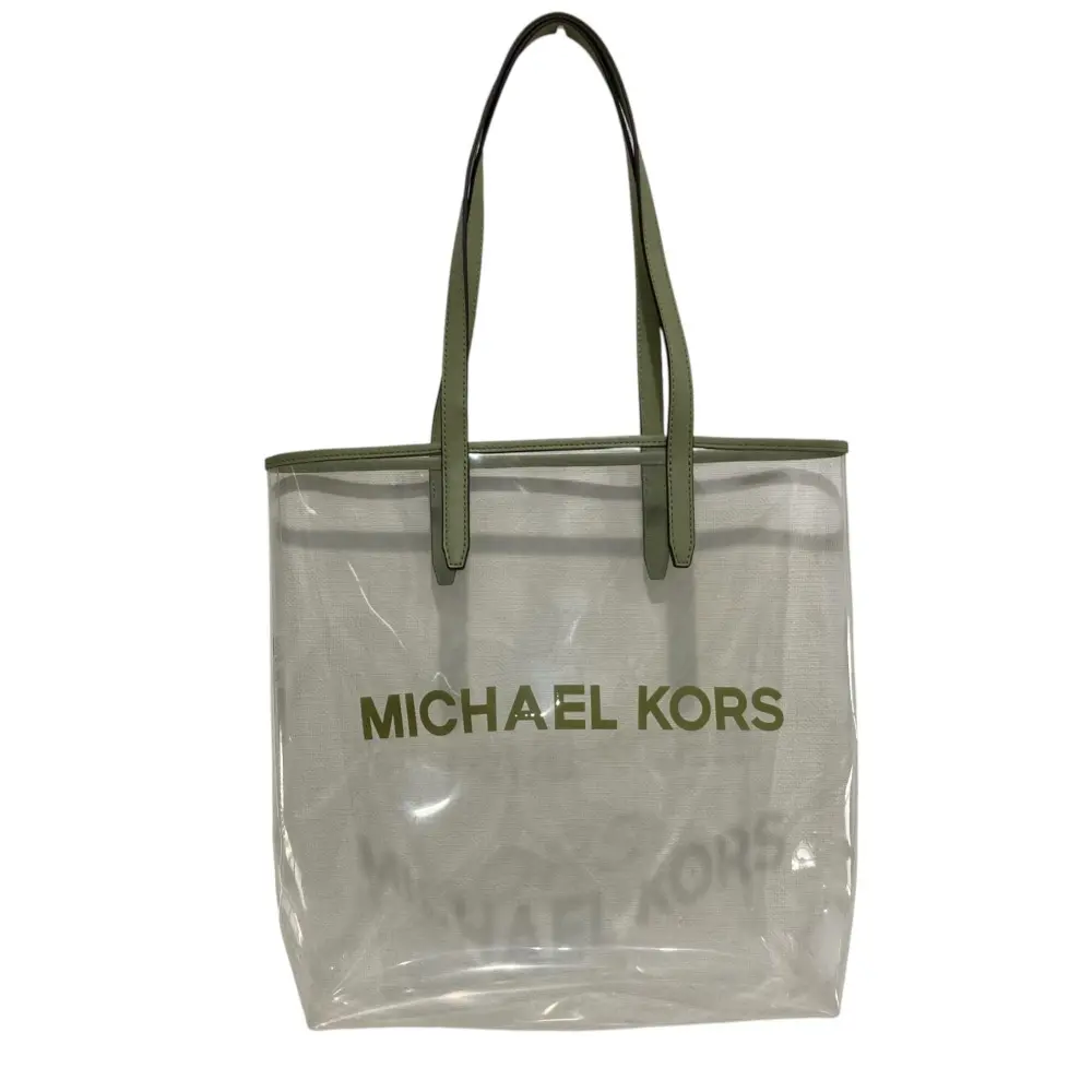 24SS MICHAEL KORS マイケルコース PVC トートバッグ クリア グリーン