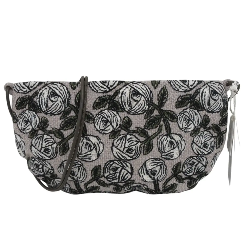 mina perhonen ミナペルホネン COUPE BAG ROSY クッペバッグ バラ刺繍 ポシェット ショルダーバッグ ピンクベージュ