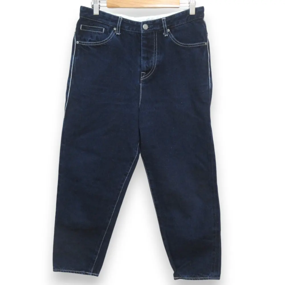 mina perhonen ミナペルホネン always フライボタン テーパード デニムパンツ ジーンズ dn4362A サイズ40 インディゴ