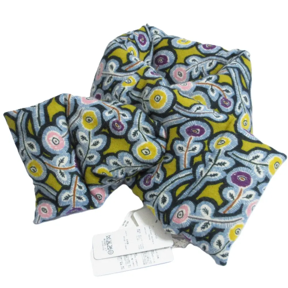 mina perhonen ミナペルホネン SWEET MOUNTAIN HANNA カシミヤ100％ ダウンマフラー ra7039 イエロー×ブルー