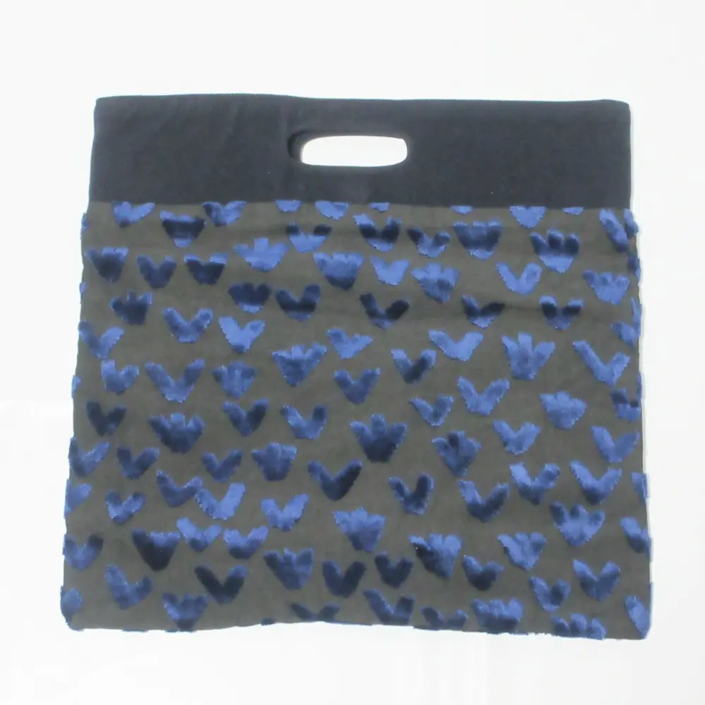 mina perhonen ミナペルホネン bird garden flag bag バードガーデン ジャガード フラッグバッグ ハンドバッグ ネイビー×グレー