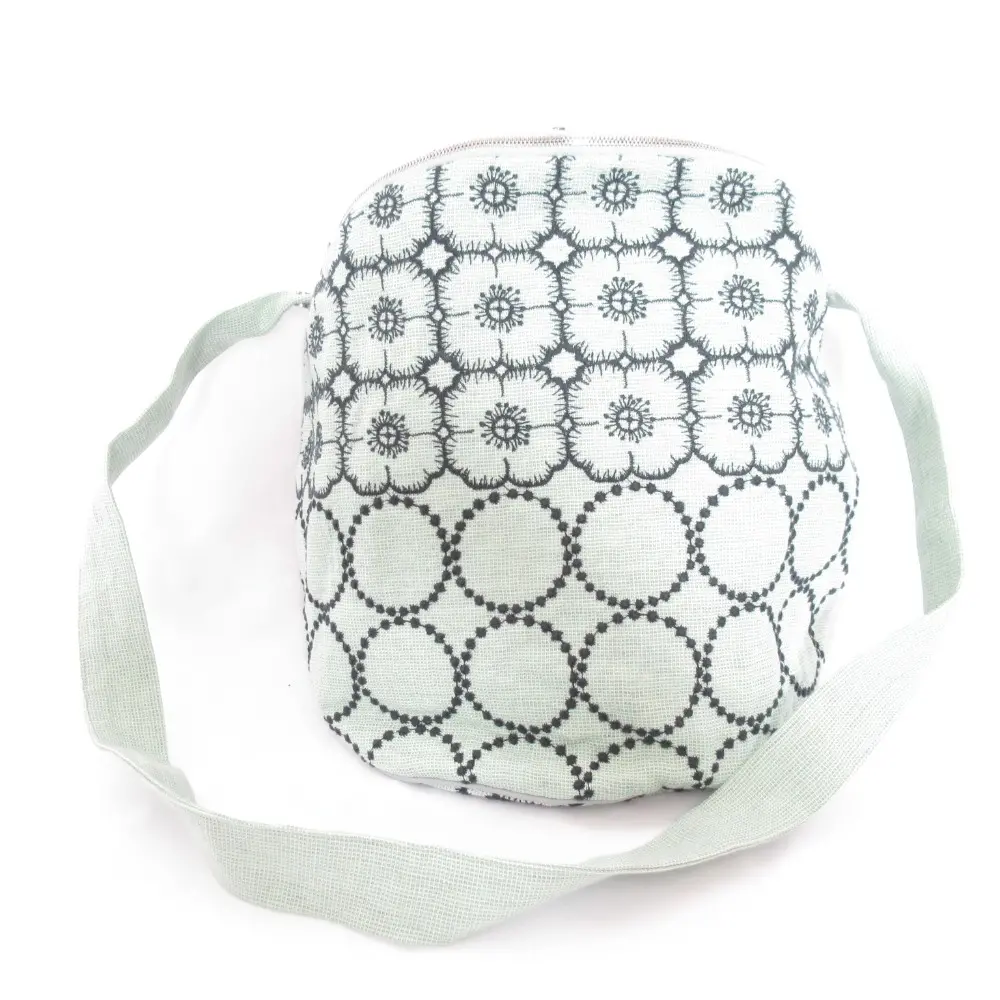 24SS mina perhonen ミナペルホネン anemone×tambourine アネモネ タンバリン oval bag オーバル ショルダーバッグ グリーン