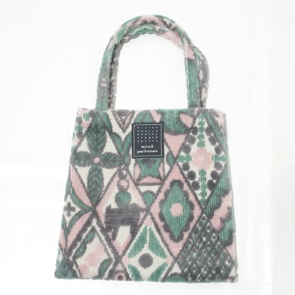 mina perhonen ミナペルホネン symphony toast bag シンフォニー パイル 起毛 トーストバッグ ミニ ハンドバッグ ピンク系
