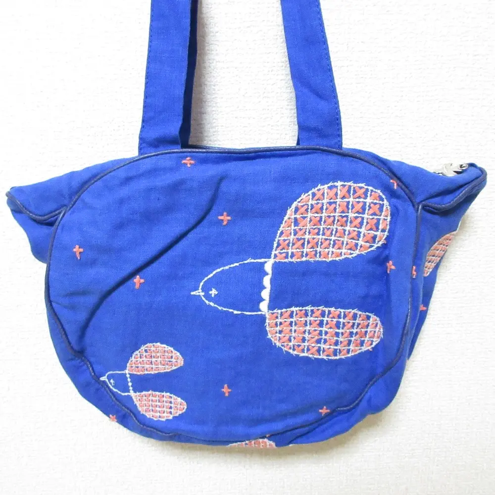 mina perhonen ミナペルホネン plover プロバー meow bag ミャオバッグ トートバッグ ハンドバッグ ss9015 ブルー
