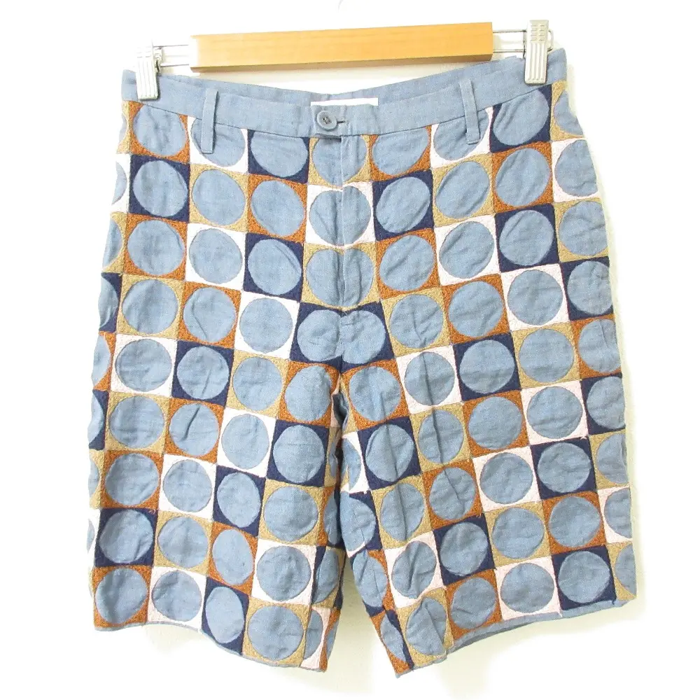 mina perhonen ミナペルホネン pallo ドット柄 シャンブレー ショートパンツ 38 マルチカラーの買取実績【2024年12月買取】