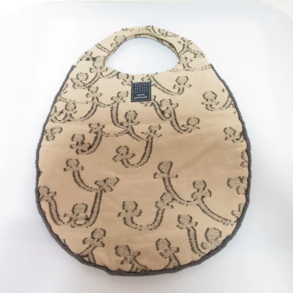 mina perhonen ミナペルホネン noppara エッグバッグ ハンドバッグ ベージュ