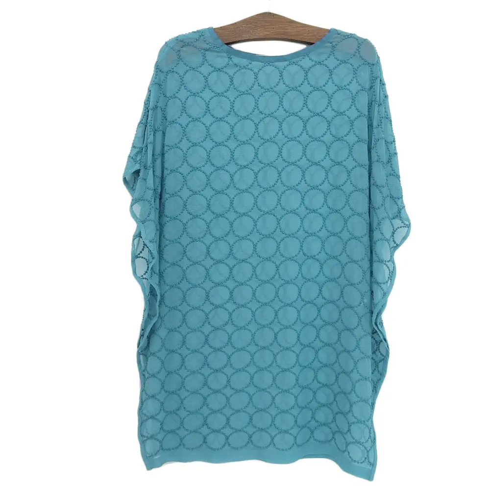 mina perhonen ミナペルホネン タンバリン シルク チュニックブラウス 36 ブルー