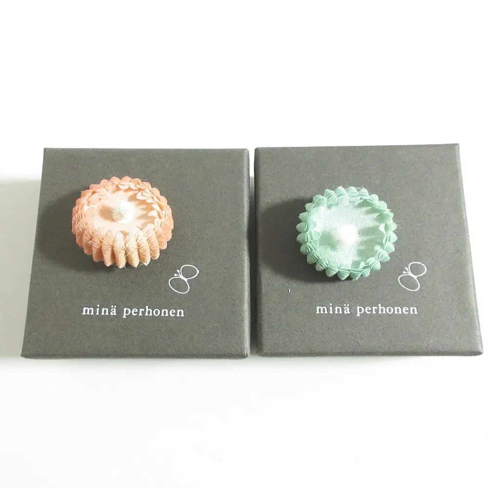 mina perhonen ミナペルホネン hana ハナ コサージュ ピンブローチ 2点セット TS7506 ピンク ミント