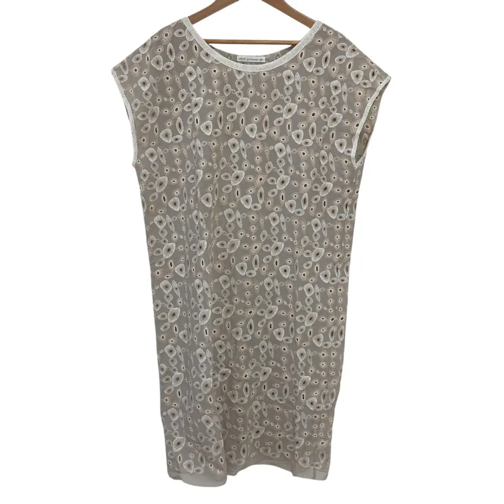 mina perhonen ミナペルホネン light net フレンチスリーブ ワンピース サイズ38 ベージュ