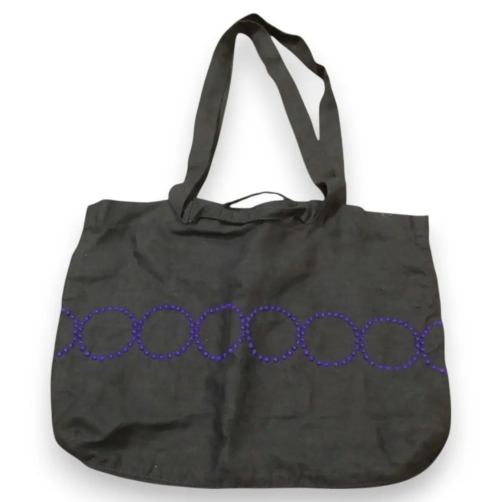 mina perhonen ミナペルホネン tambourine タンバリン リネン100％ トートバッグ us9810 ブラック