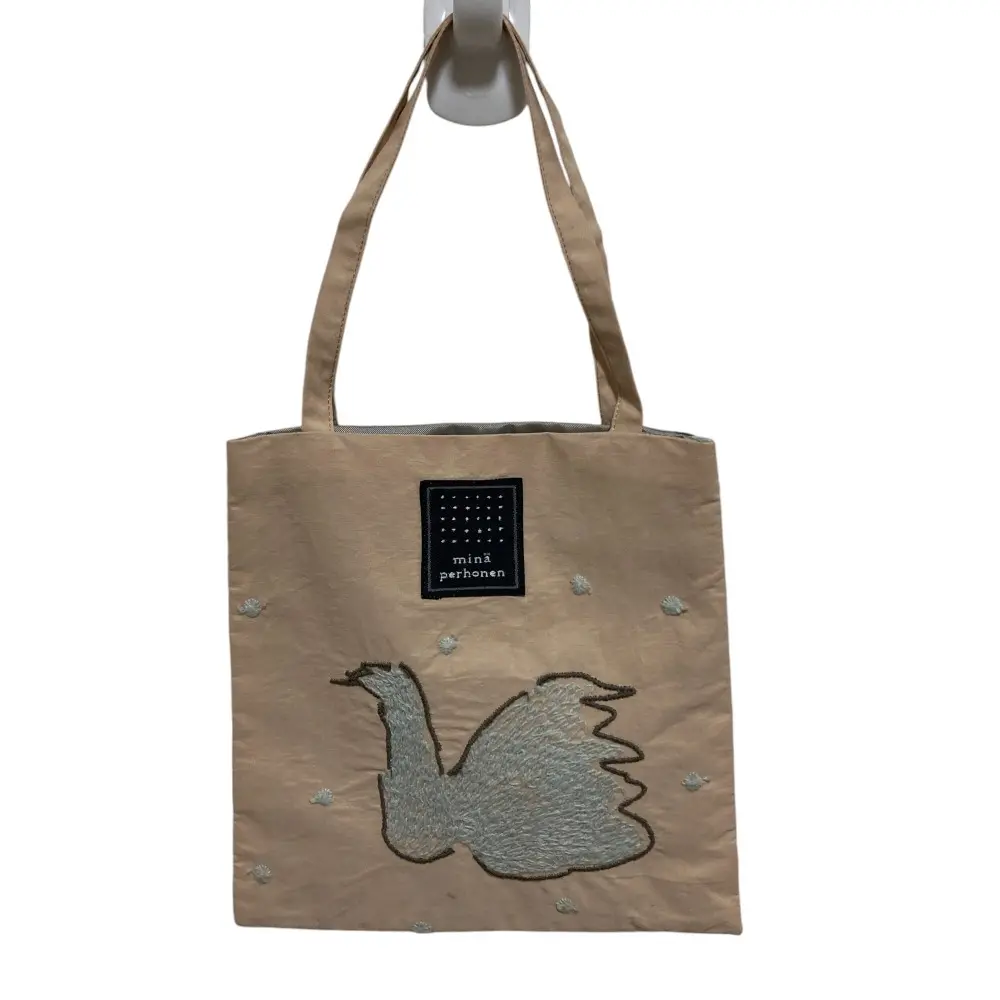 mina perhonen ミナペルホネン swan スワン ミニバッグ ハンドバッグ トートバッグ vs9860 ベージュ