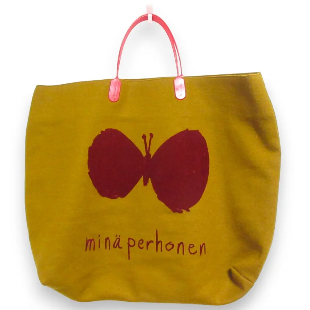 mina perhonenミナペルホネン choucho ハンドバッグ トートバッグ キャメル ブラウン系