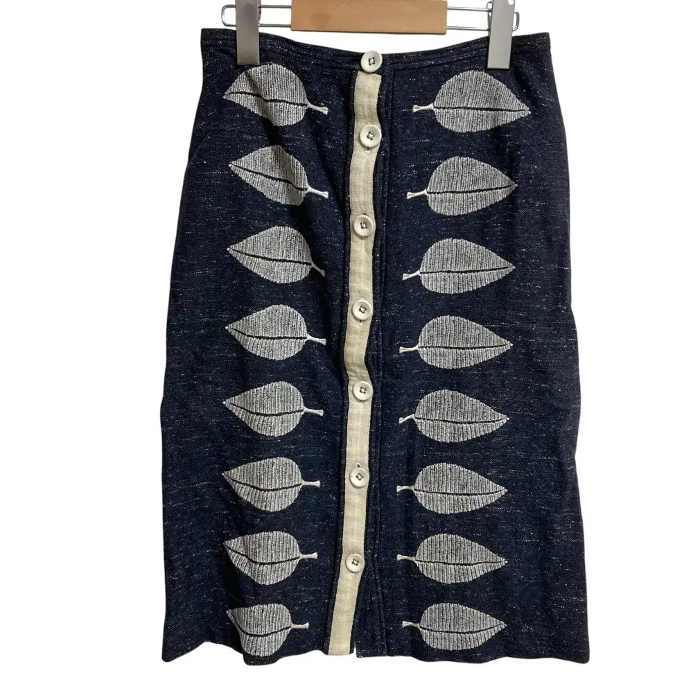 mina perhonen ミナペルホネン happa スカート ネイビー 