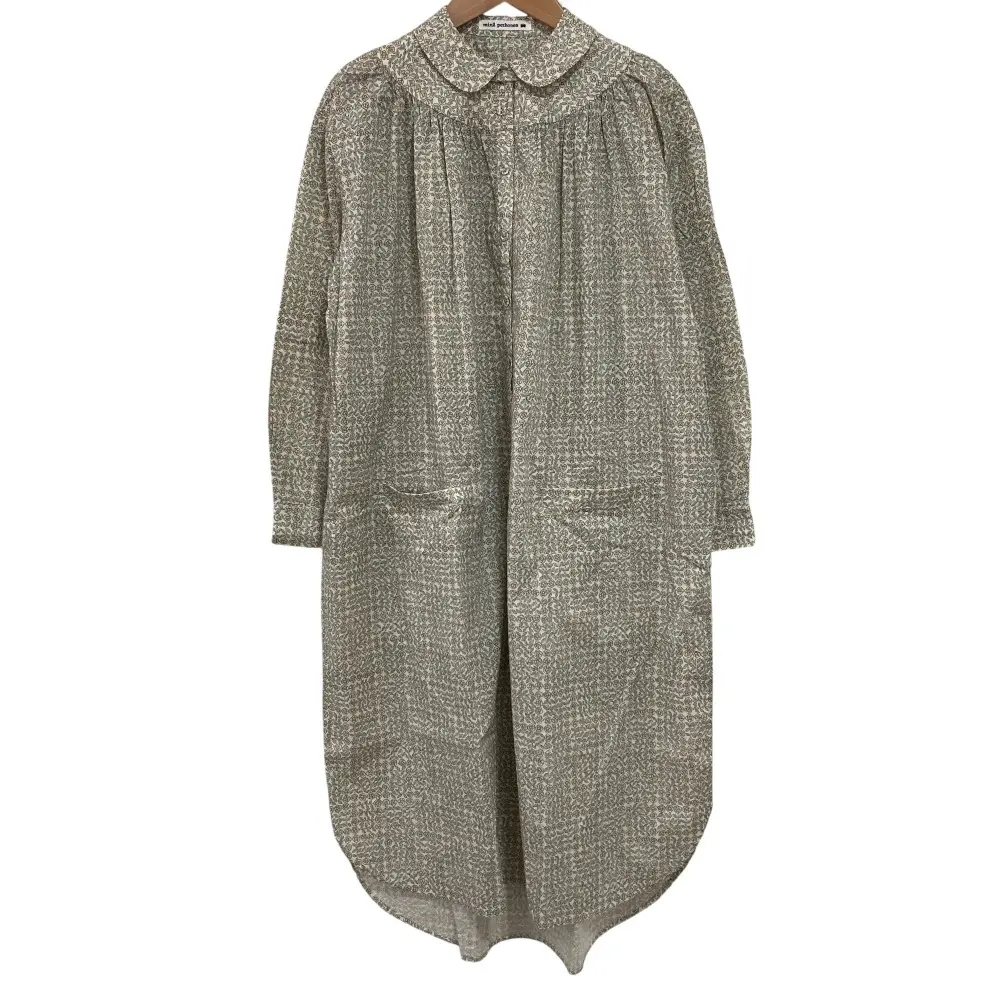 mina perhonen ミナペルホネン sleeping rose シャツワンピース サイズ36 ベージュ