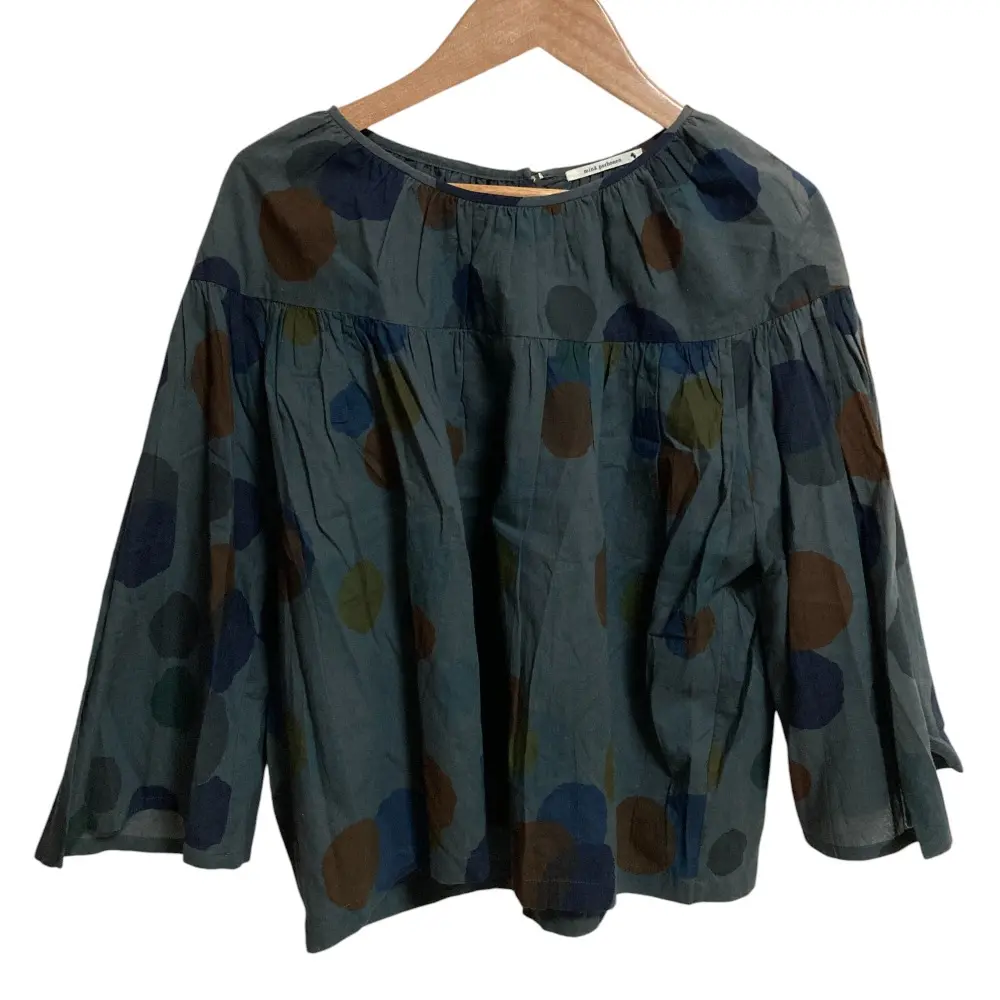 mina perhonen ミナペルホネン rain star ブラウス サイズ36 グレー