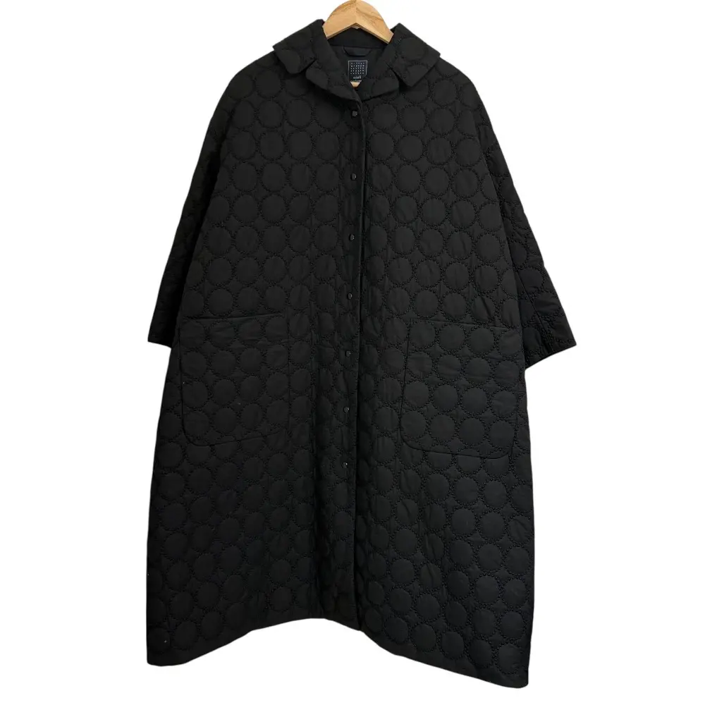 23AW mina perhonen ミナペルホネン tambourine キルティングコート aba6754 サイズ36 ブラック