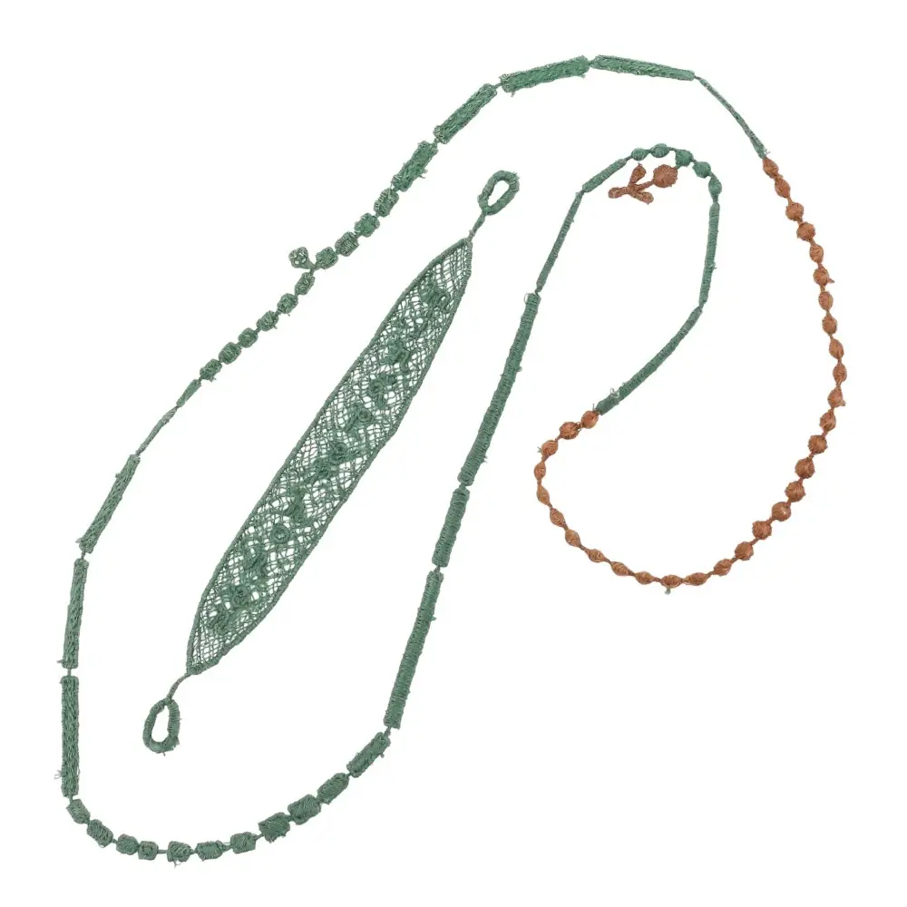 mina perhonen ミナペルホネン レース ネックレス ブレスレット セット グリーン ブラウン