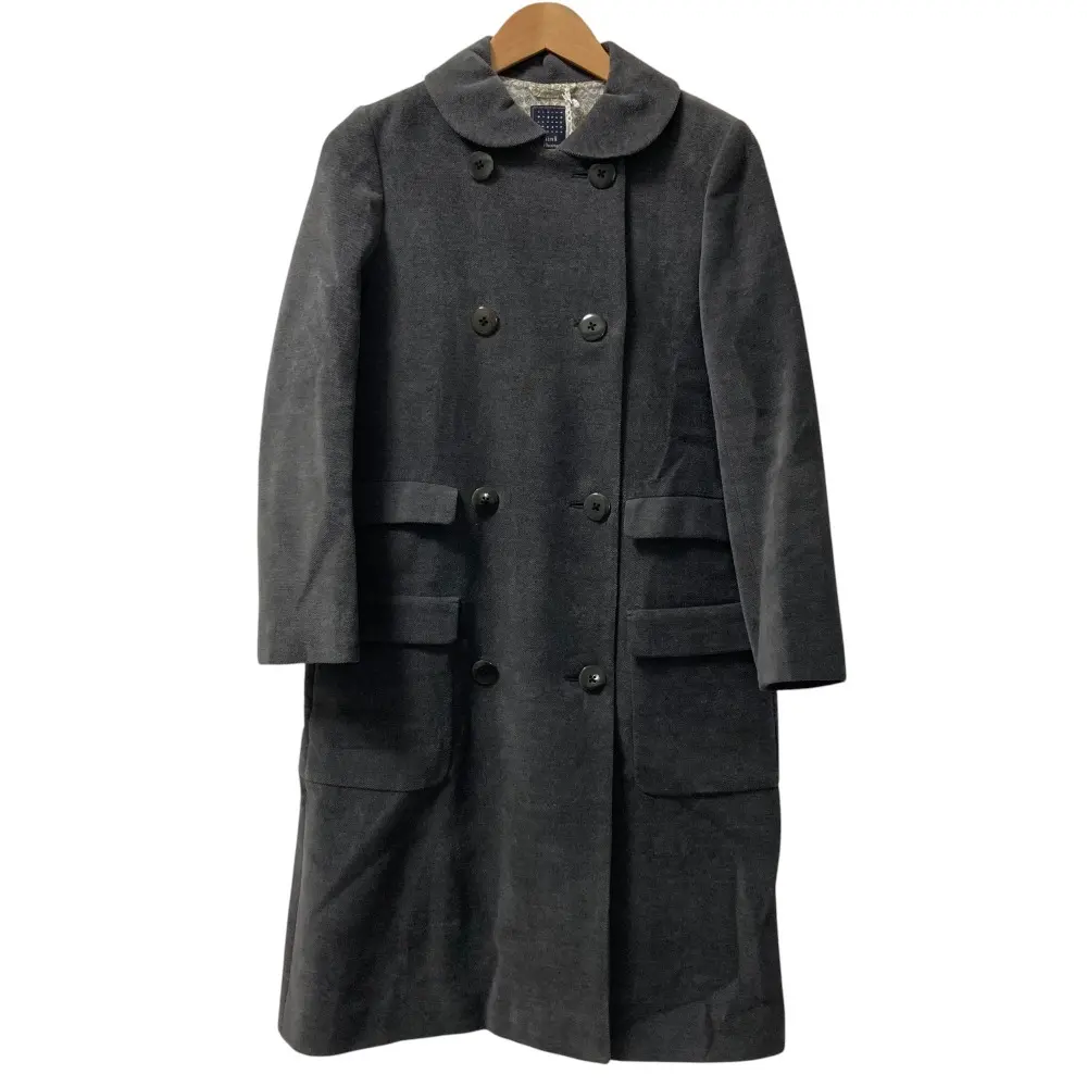 mina perhonen ミナペルホネン winter rose コットンウール ロングコート ta6468 サイズ38 グレー