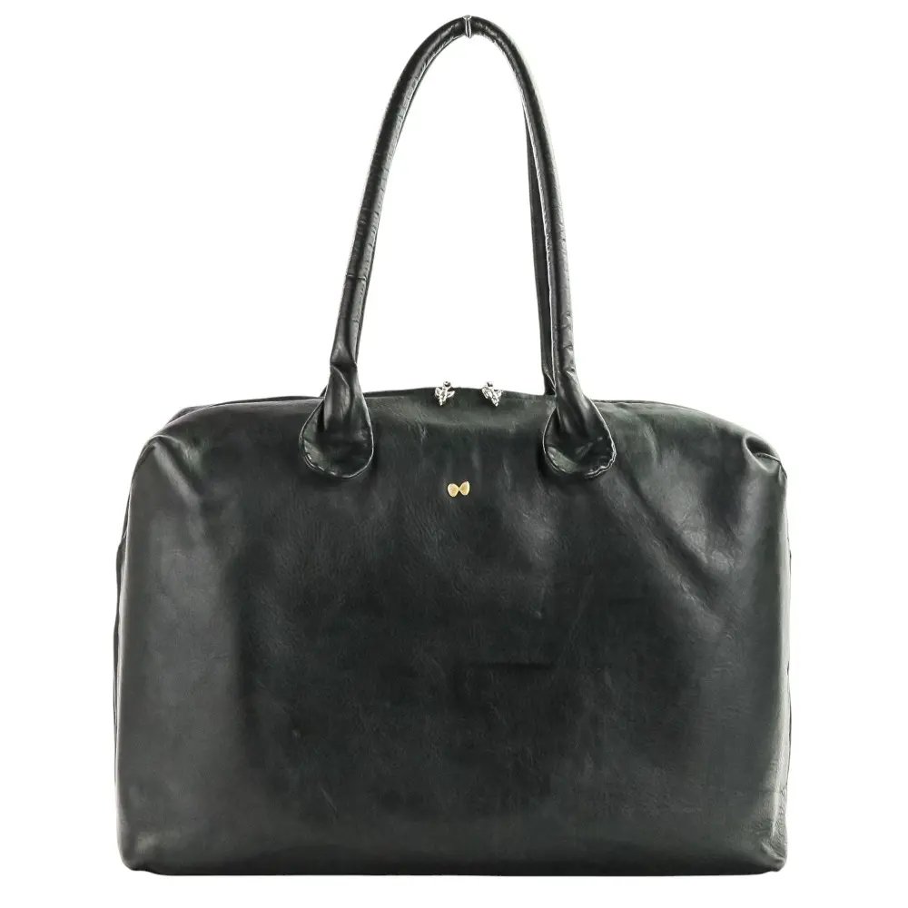 mina perhonen ミナペルホネン matka bag カウレザー ボストンバッグ sa9174 ブラックの買取実績【2025年7月買取】