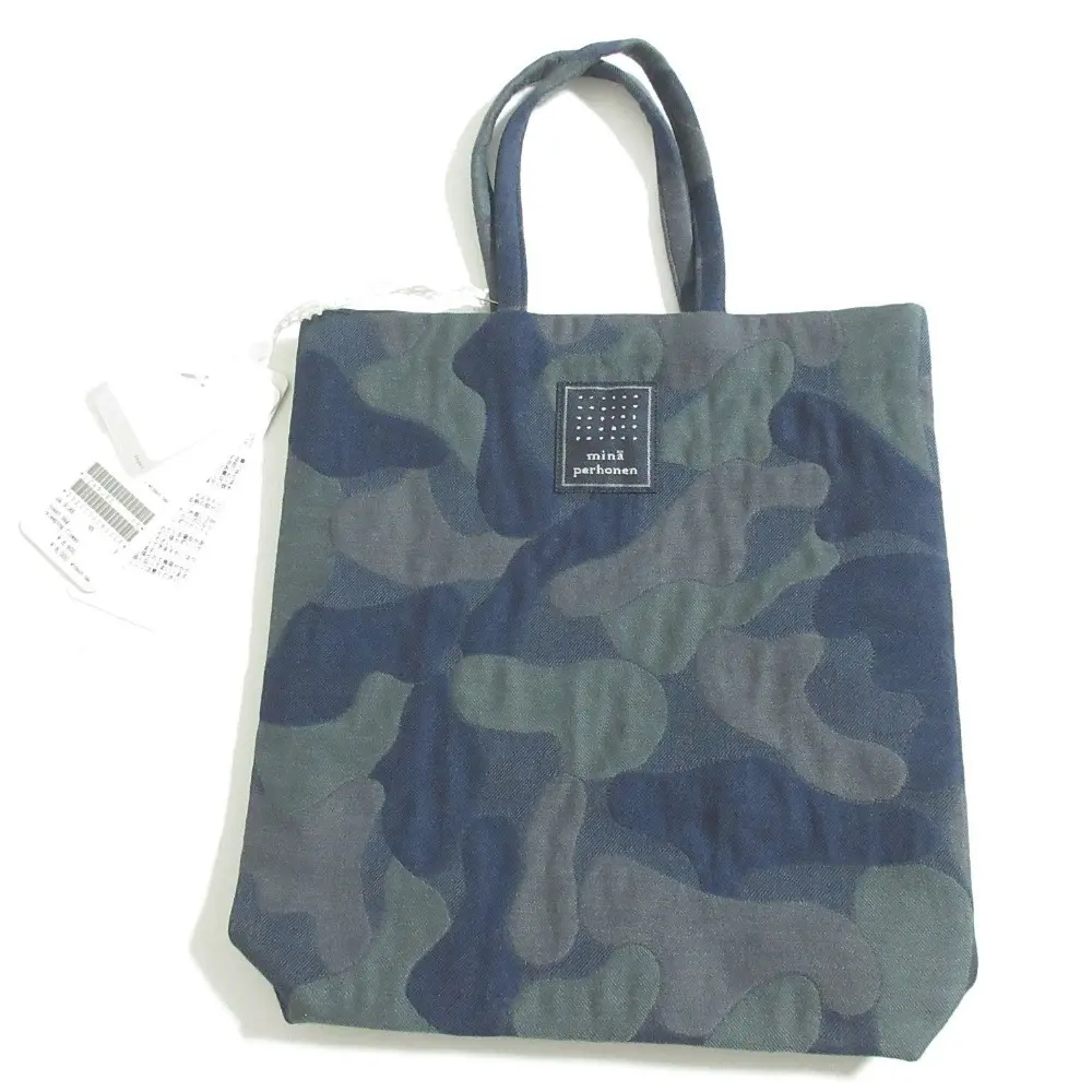 mina perhonen ミナペルホネン toast bag sleeping flower トーストバッグ ミニトートバッグ za9185 ネイビーの買取実績【2026年3月買取】