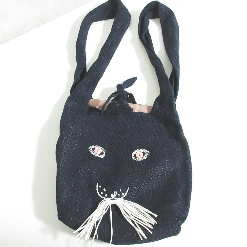 mina perhonen ミナペルホネン usa bag ハンドバッグ rs9585 ネイビー
