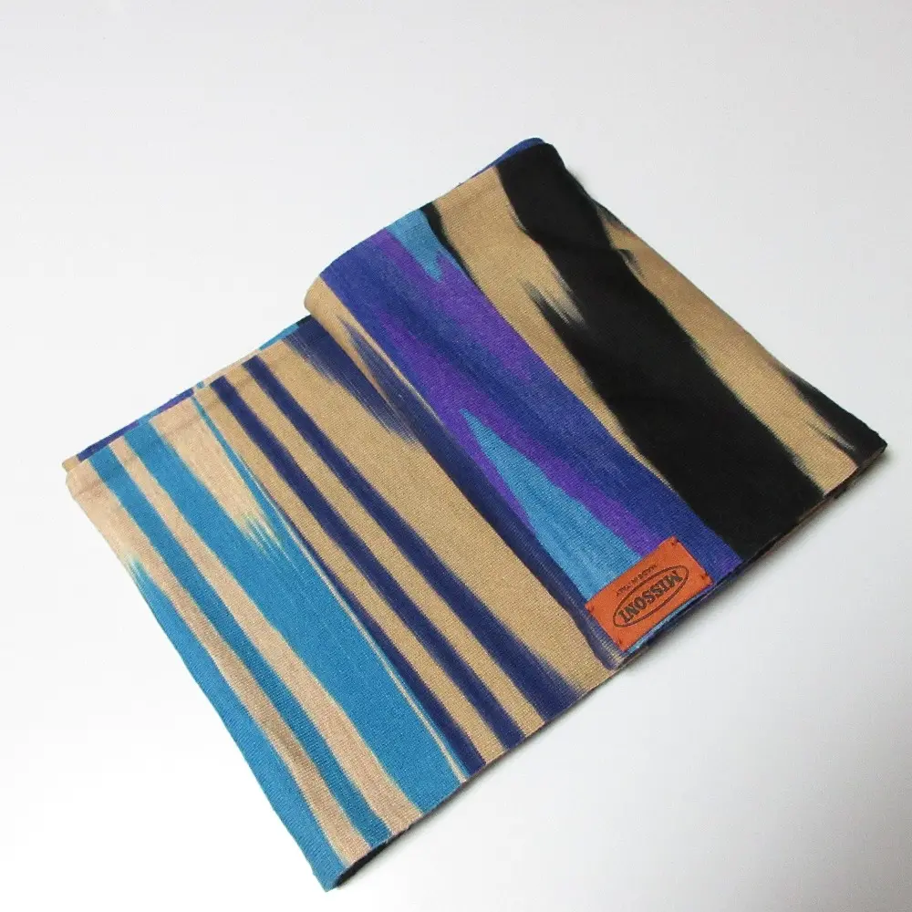 MISSONI ミッソーニ ボーダー ロングマフラー ストール マルチカラー
