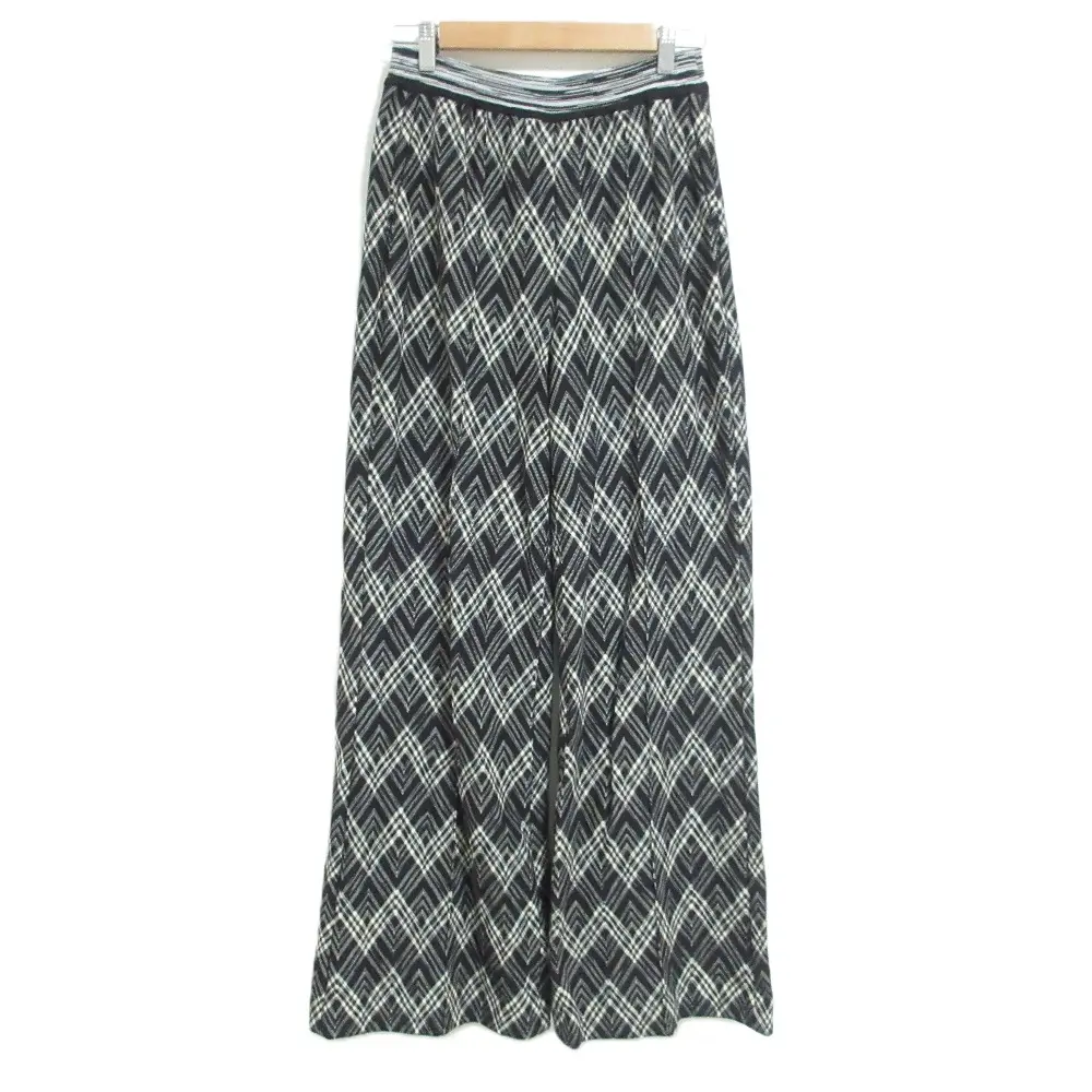 MISSONI ミッソーニ シェブロン柄 ワイドイージーパンツ 42サイズ ブラック