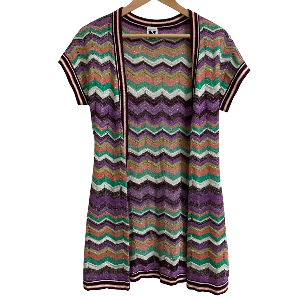 M MISSONI エムミッソーニ 半袖 カーディガン サイズ4 マルチカラー