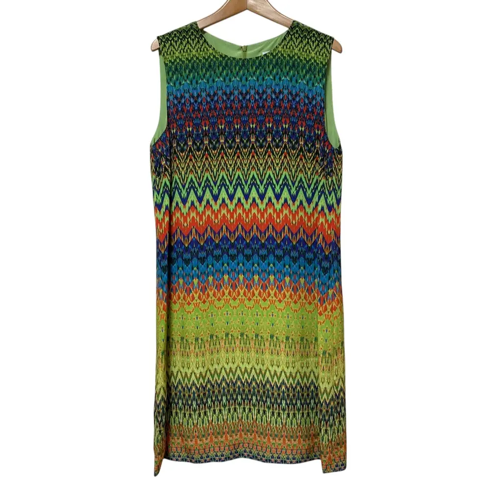 MISSONI Mミッソーニ シェブロンボーダープリントワンピース サイズ42 マルチカラー