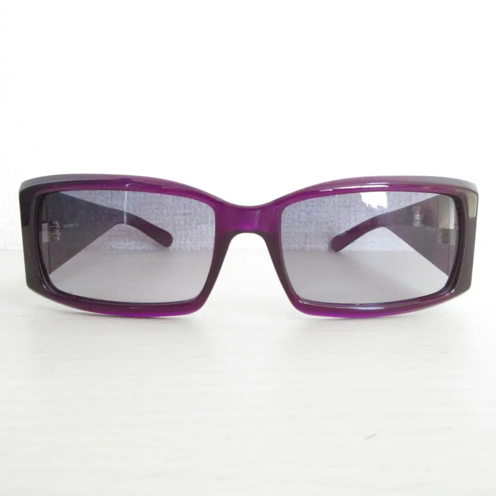 miumiu ミュウミュウ スクエアサングラス メガネ アイウェア SMU14F パープル
