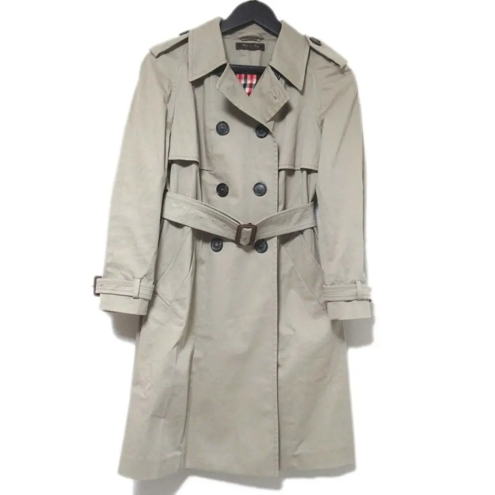 miumiu ミュウミュウ 2019年モデル バックロゴ ダブルブレスト ベルテッド トレンチコート MS1501 1WOB 40サイズ ベージュ