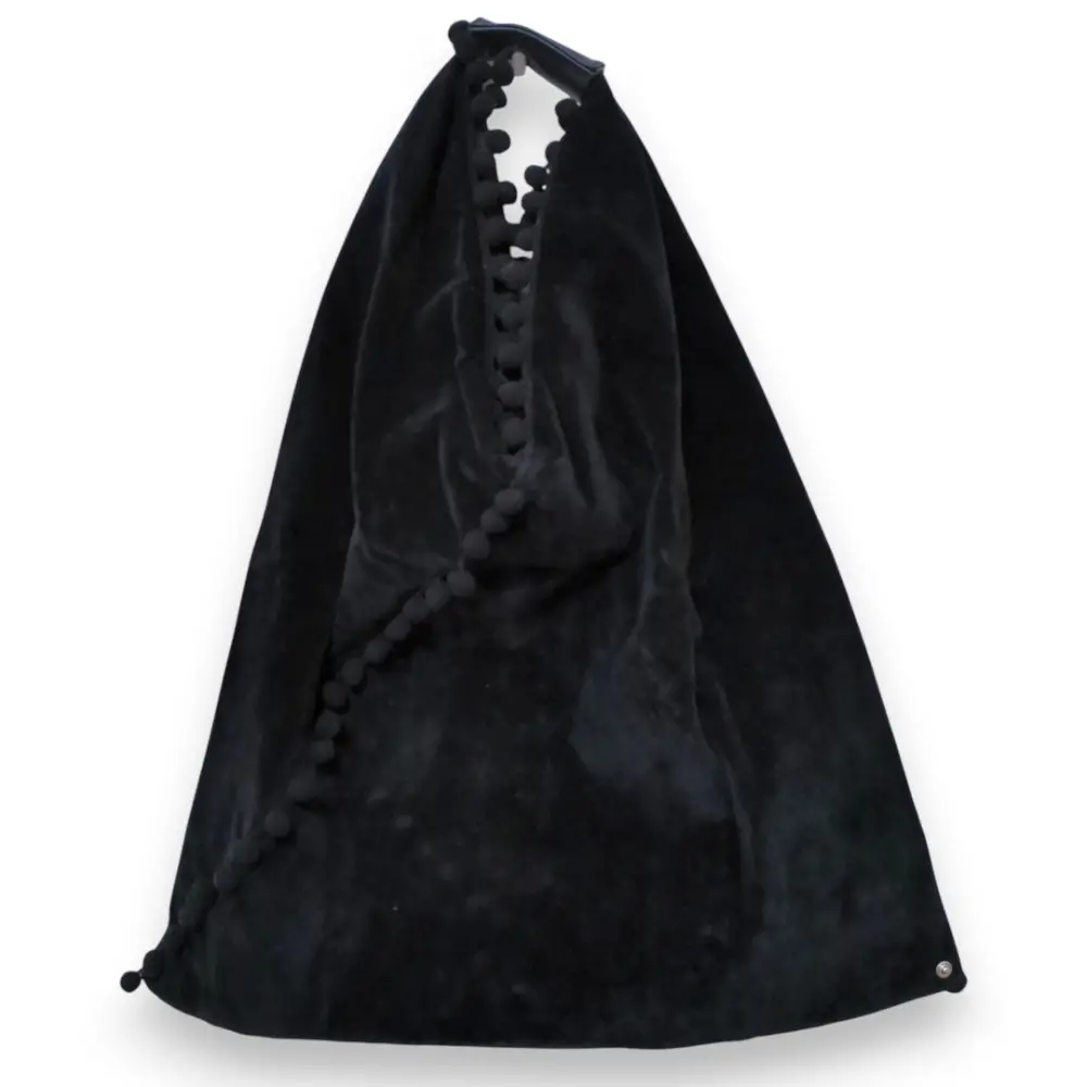 MM6 エムエムシックス メゾンマルジェラ ジャパニーズトート ベロア ボンボン S41WD0033 PS882 ブラック