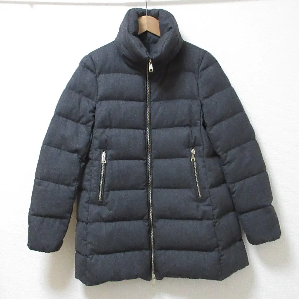 MONCLER モンクレール TORCELLE トーセル スタンドカラー ダブルジップ ダウンジャケット サイズ1 グレー