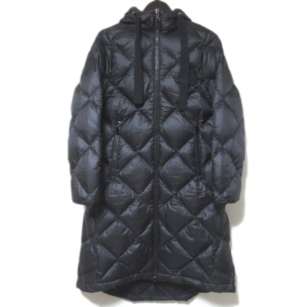 MONCLER モンクレール DUROC ジップアップ フーディー キルティング ダウンコート 1サイズ ブラック